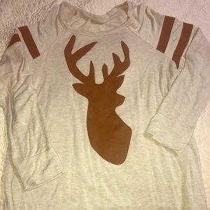 Deer silhouette sweatshirt